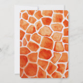 Oranje Giraffe Kaart (Achterkant)