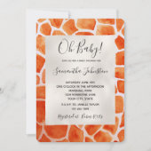 Oranje Giraffe Kaart (Voorkant)