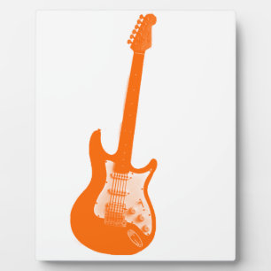 Oranje gitaar fotoplaat