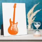 Oranje gitaar fotoplaat (Zijkant)