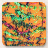 Oranje Glad Bier Onderzetter (Voorkant)