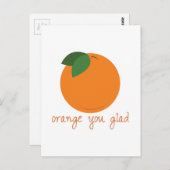 Oranje Glad Briefkaart (Voorkant / Achterkant)