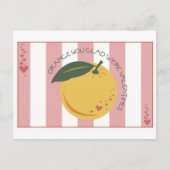 Oranje Glad Briefkaart (Voorkant)