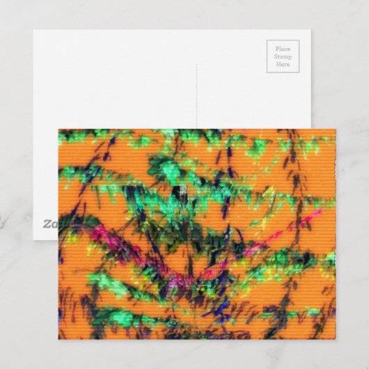 Oranje Glad Briefkaart (Voorkant / Achterkant)