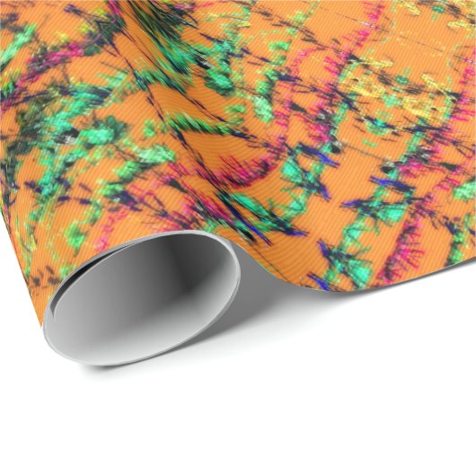 Oranje Glad Cadeaupapier (Rol Hoek)