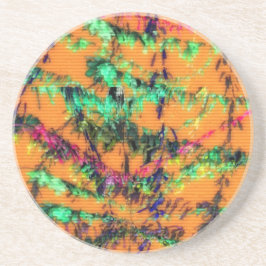 Oranje Glad Zandsteen Onderzetter