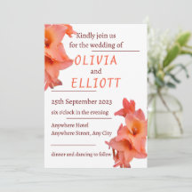 Oranje Gladiolus Bloemenbruiloft