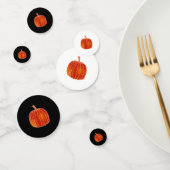 Oranje Glanzende Pompoen Herfst Decor Halloween Pa Confetti (Groep)