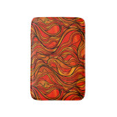 Oranje Glas in lood Abstract Badmat (Voorkant Verticaal)