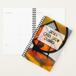 Oranje Glas-in-lood Planner