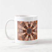 Oranje glas koffiemok (Links)