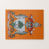  Oranje Glasgow-wapenschild Legpuzzel (Horizontaal)