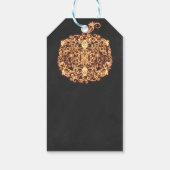 Oranje Glazen Lantaarn Halloweenfeest Cadeaulabel (Achterkant)