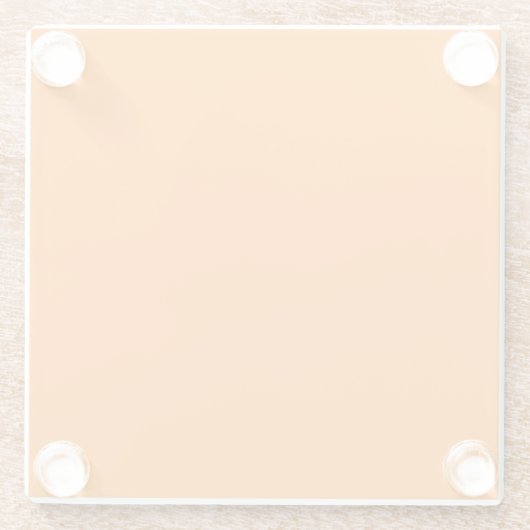 Oranje Glazen Onderzetter (Achterkant)