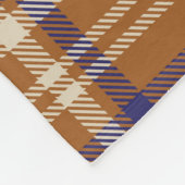 Oranje Glen Pset, naadloos patternabstras getextur Fleece Deken (Hoek)