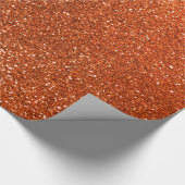 Oranje glitter cadeaupapier (Hoek)