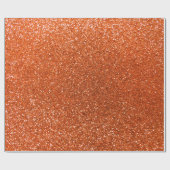 Oranje glitter cadeaupapier (Vlak)