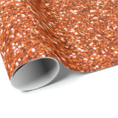 Oranje glitter cadeaupapier (Rol Hoek)
