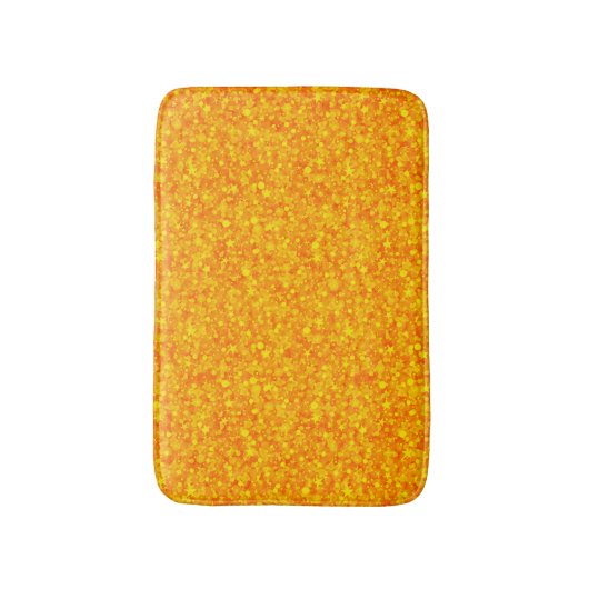 Oranje glitter en sparkles Patroon Badmat (Voorkant Verticaal)