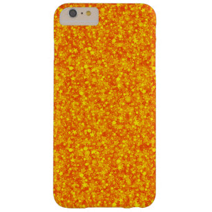 Oranje glitter en sparkles Patroon Barely There iPhone 6 Plus Hoesje