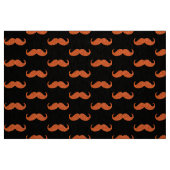 Oranje Glitter Mustache #2 Stof (Fat Quarter)