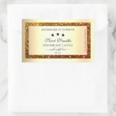 Oranje Glitter Sparkle Product Etiketten Goud Effe (Tas)