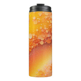 Oranje Glitter Thermische Tumbler 12oz Thermosbeker