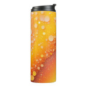 Oranje Glitter Thermische Tumbler 12oz Thermosbeker (Gedraaid links)