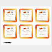 Oranje Glitter White Product Labels Ladybug Logo (Vel)