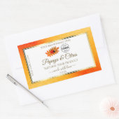 Oranje Glitter White Product Labels Ladybug Logo (Envelop)
