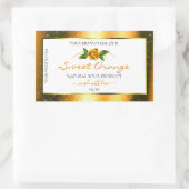 Oranje Glitter White Product Labels Roos Flower (Tas)