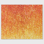 Oranje glitterpapier cadeaupapier (Vlak)