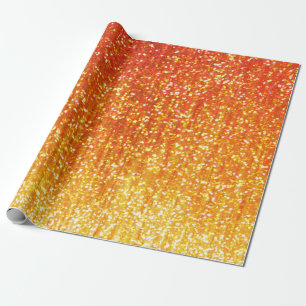 Oranje glitterpapier cadeaupapier