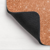 Oranje glittersterren muismat (Hoek)