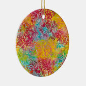 Oranje gloed keramisch ornament (Rechts)
