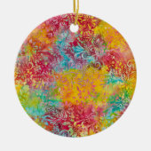 Oranje gloed keramisch ornament (Voorkant)
