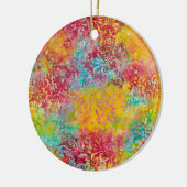 Oranje gloed keramisch ornament (Links)