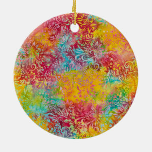 Oranje gloed keramisch ornament