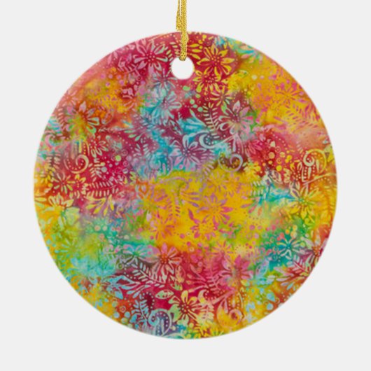 Oranje gloed keramisch ornament (Achterkant)