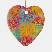 Oranje gloed keramisch ornament (Rechts)