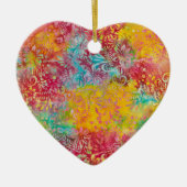 Oranje gloed keramisch ornament (Voorkant)