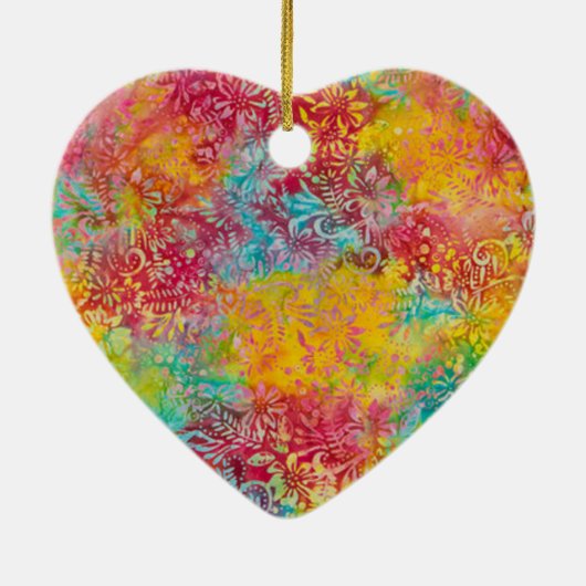 Oranje gloed keramisch ornament (Achterkant)