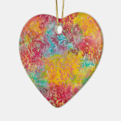 Oranje gloed keramisch ornament (Links)