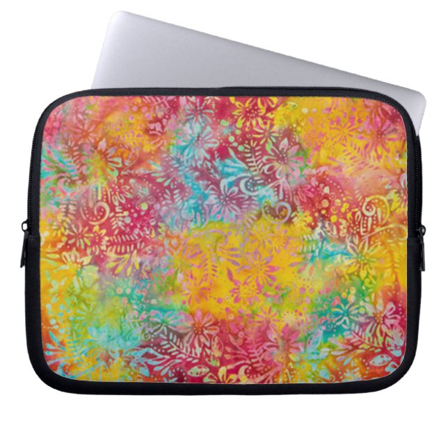 Oranje gloed laptop sleeve (Voorkant)