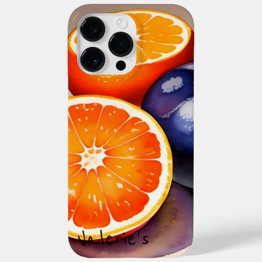 Oranje gloed Waterverf Case-Mate iPhone Case (Achterkant)