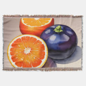 Oranje gloed Waterverf Deken (Voorkant)