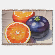 Oranje gloed Waterverf