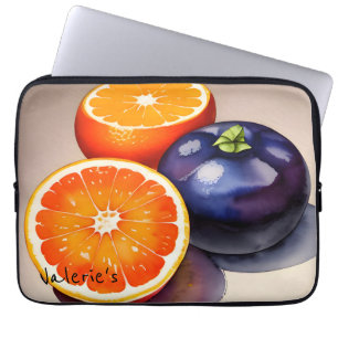 Oranje Gloed Waterverf Laptop Sleeve