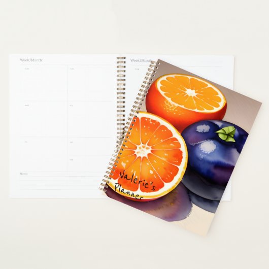 Oranje gloed Waterverf Planner (Display)