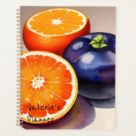 Oranje gloed Waterverf Planner